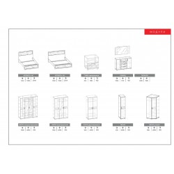 Спальный гарнитур "Милена" - Модульная мебель для спальни